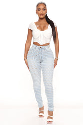 About the Feels Stretch Skinny Jeans - Light Blue Wash Ins Street